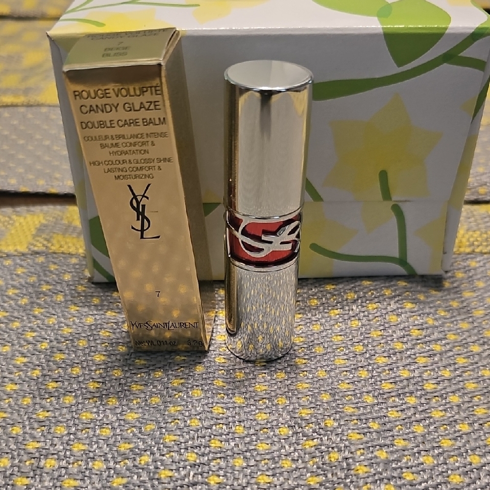 Yves Saint Laurent Silver Red Lip Balm Gloss